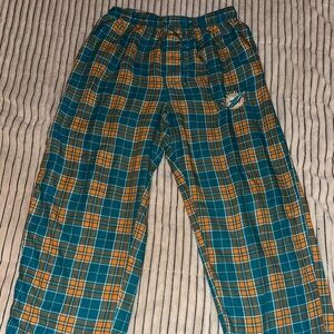 Miami Dolphins Checkered Pajama Pants